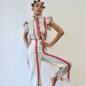 NWT Batsheva Ruffle Pant and Matching Claude Blouse